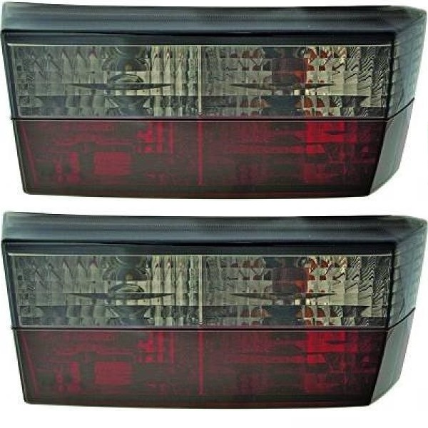 New Set Of Rear Lights Clear Glass For Vw Golf I 1 Convertible Red Black Ebay